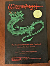 Wizardry Proving Grounds of the Mad Overlord Apple II Box & Manual 1981 Sir-Tech image
