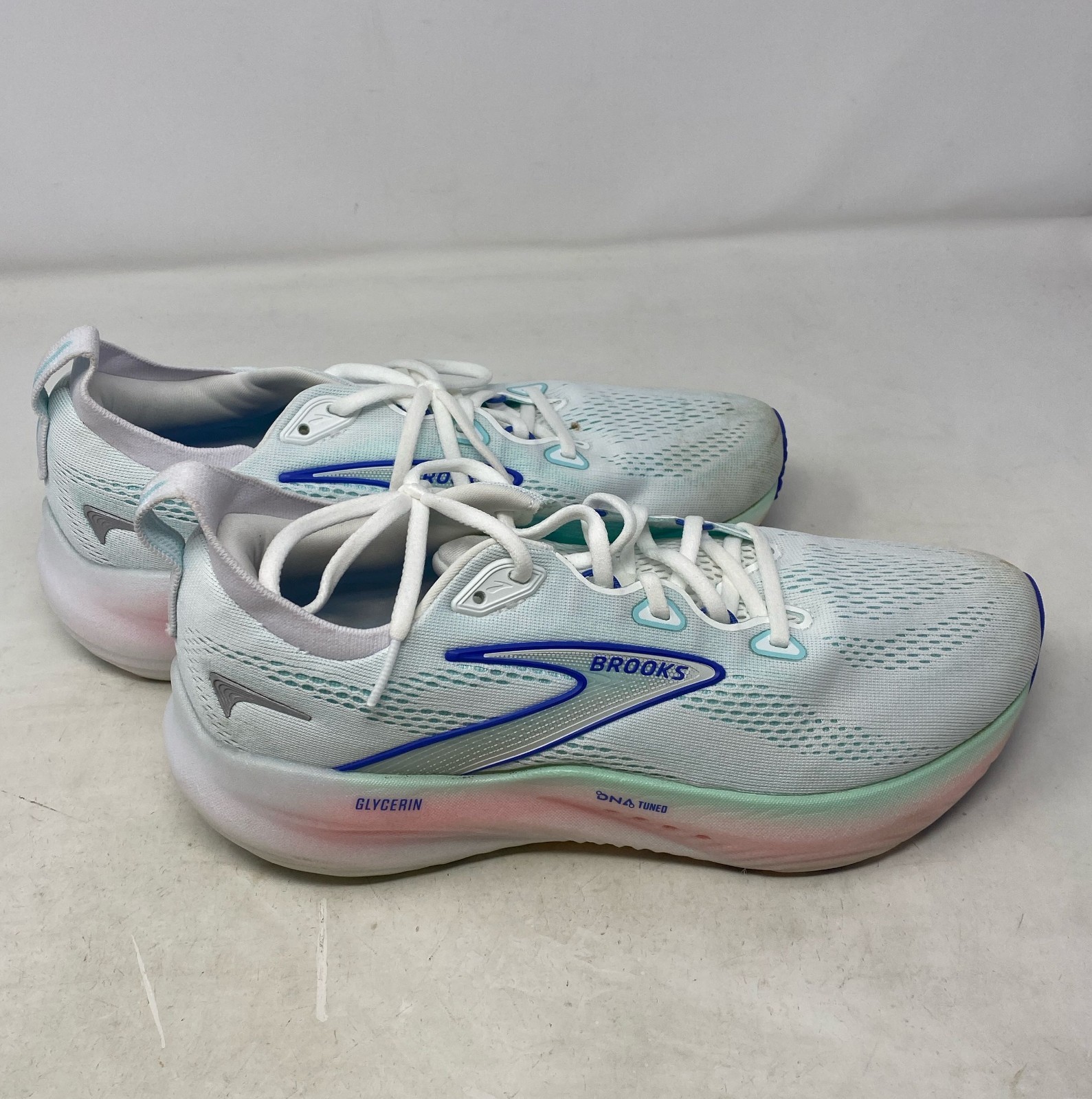 Brooks Glycerin 22 Women’s Neutral Running Shoes White/Limpet Shell - Size 10 B