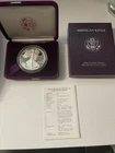 1986-S Proof American Silver Eagle Dollar $1 Box & COA US Mint Bullion OGP NB10