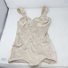 VTG Flexees Shaping Bodysuit Sz 36C Nylon Lycra Girdle Nude Shaper 6866
