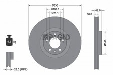 2x PAGID Bremsscheibe 55834NC für OPEL ASTRA OV5 Sports Tourer FPHNSL FPHNSR 508