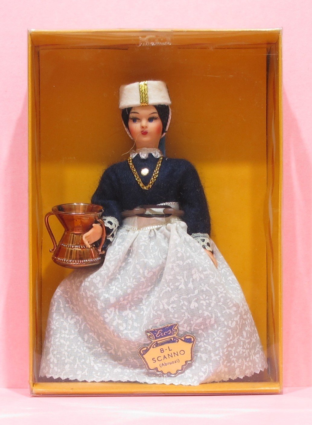 BAMBOLA SOUVENIR EROS "8-L SCANNO (ABRUZZO)" MADE IN ITALY - VINTAGE