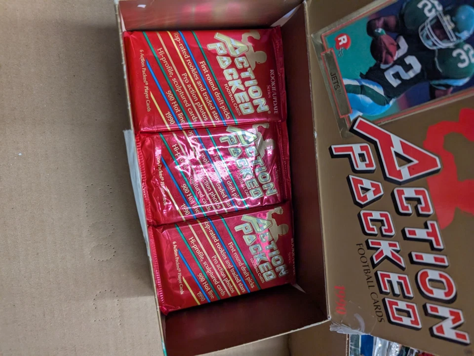 1990 Action Packed Football Rookie Update Series 18 Sealed Packs - Image 4 of 4