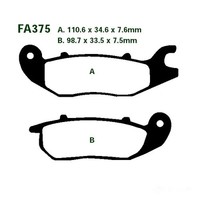 Bremsbelag BremsbeläGe EBC FA375 Vorne FüR Honda CBR 125 RW Bj. 2005-2011