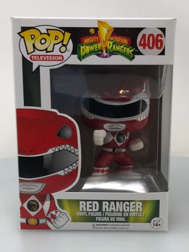 Funko POP! Television Power Rangers Red Ranger #406 Vinyl Figure NOT MINT