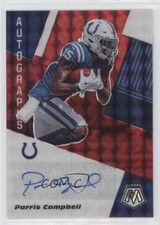 2020 Panini Mosaic Choice Fusion Red Prizm Parris Campbell #AM8 Auto 1b8