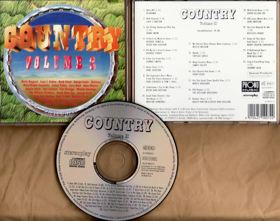 STEREOPLAY–CD 72 – COUNTRY Vol. 2 / ALABAMA, LACY J. DALTON, HANK SNOW, RICKY VA - Bild 1 von 1