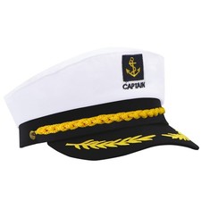 Yacht Captain hat,Sailor hat,Boat Captain hat,Navy Marines Costume Accessory ...