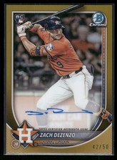 2025 Bowman Chrome #CRA-ZD Zach Dezenzo Rookie Autographs Gold SN,AU #/50