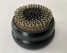 Carved Ebony Sewing Pin Holder
