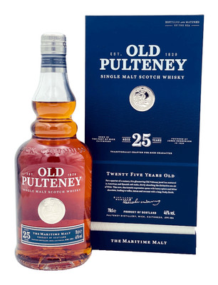 (624,44 /l) Old Pulteney 25 Years Single Malt Scotch Whisky 46,0% 0,7l Flasche