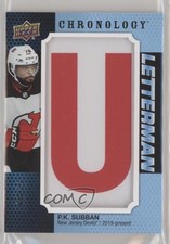 2019-20 Upper Deck Chronology Letterman Letter Relics 5/35 PK Subban Patch 04f2