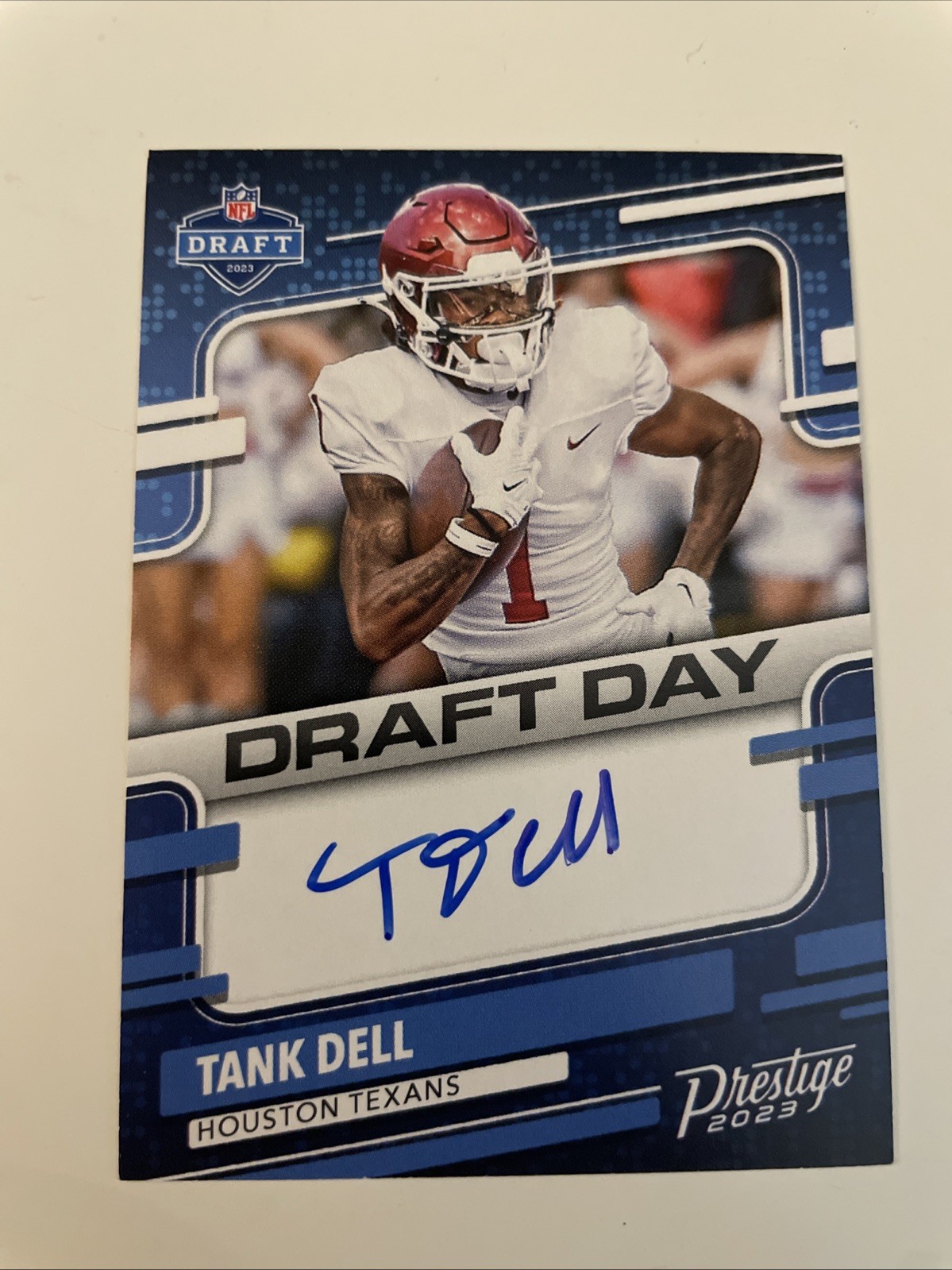 Tank Dell 2023 Panini Prestige SP RC Draft Day On Card Auto Autograph #DDS-TD