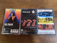 The Police 3-cassette Lot Zenyatta Mondatta, Ghost In Machine, Synchronicity