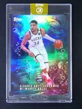 2025-26 Topps Three (3) Giannis Antetokounmpo Monsters Of The Deep Blue /15