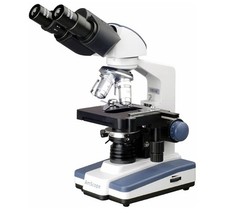 AmScope B120 40X-2500X LED Binocular Compound Microscope 3D 2-Layer Mechanical