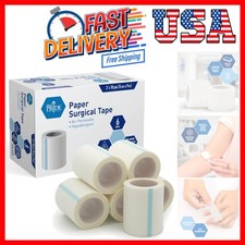 Hypoallergenic Latex Free Paper Medical Tape 2in X 10yds Breathable for Sensi...