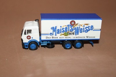 Herpa 1:87 3 Achs MB Mercedes Koffer LKW Maisel`s Weisse Bier