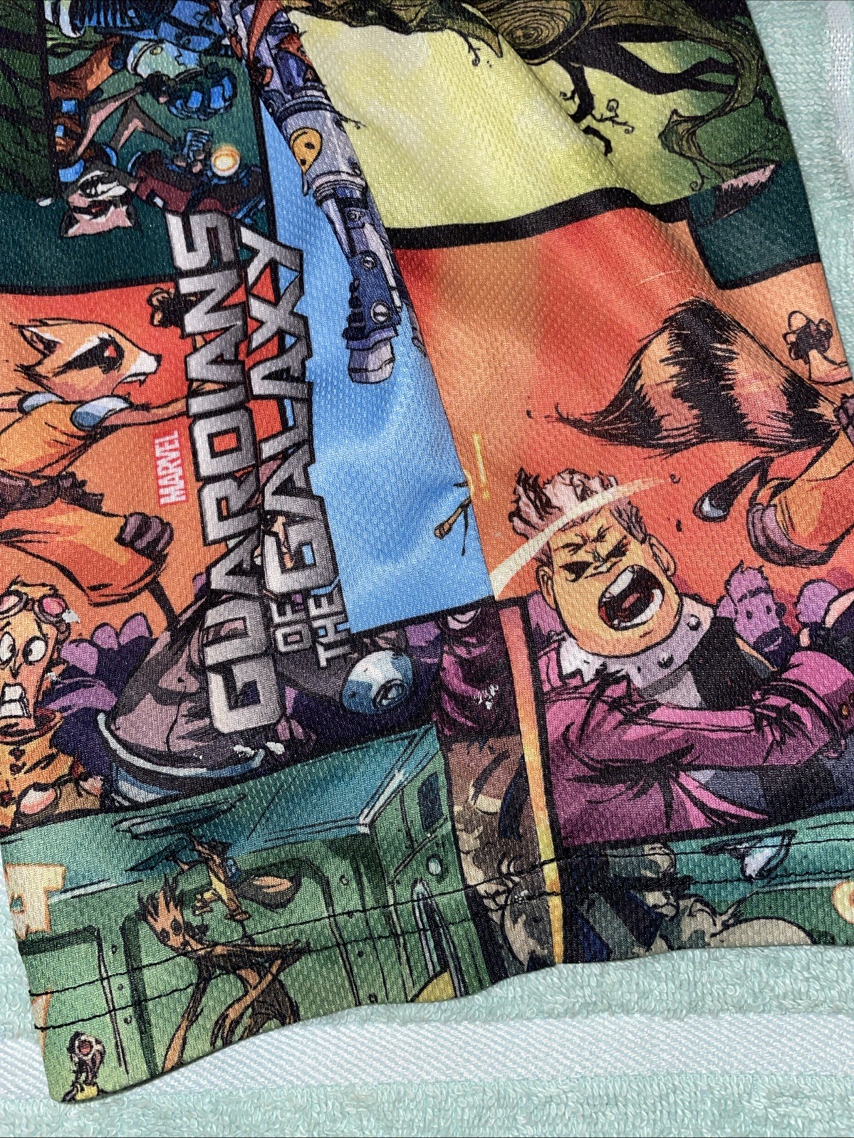 Marvel Polyester Comic Strip Print Stretch Lounge… - image 2