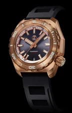 Zelos Hammerhead 2 1000m Bronze Slate Grey NH35 44mm Watch - EXCELLENT