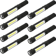 COB LED Work Flashlight with Magnetic Base and Clip Multi-Function Pocket Pen...