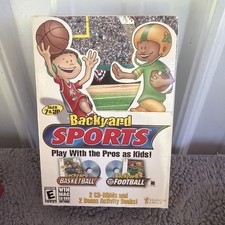 Backyard Sports: Basketball Football PC MAC DVD 2002 NFL NBA New Sealed