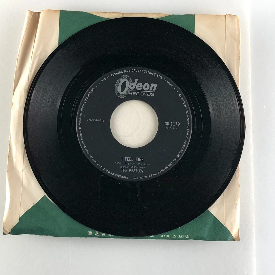 The Beatles I Feel Fine / She's A Woman Japan 7" Single Odeon OR-1179 1965 Mono - Image 3 of 4