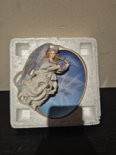 Vintage 1998 Bradford Exchange 3D Angel of Hope Decorative Plate Plaque 1st (G6)