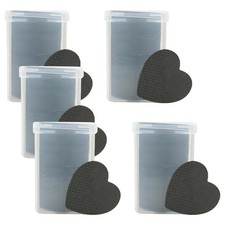 1000 Pcs Heart Non Woven Nail Wipes Lint Free Polish Remover 5cm, Black