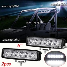 Led Work Light Mini Light Bar 6 Inch Lamps Fit Polaris Rzr Can-am Maverick P8