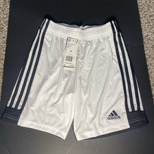 Adidas Kids Tastigo 19 Shorts Climalite Soccer Training White/Black Medium NWT