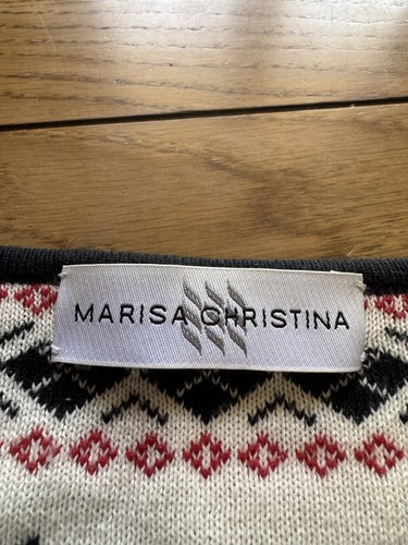Cardigan pull terrier écossais femme Marisa Christina taille XL zip coton ville - Photo 3/13