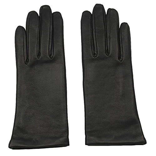 Women's Touchscreen 100% Cashmere Lined Sheepskin Leather Gloves by Grandoe