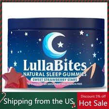 LullaBites Natural Sleep Gummies   Made in USA, With 5-HTP