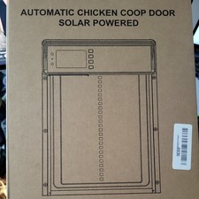 Chicken Coop Door Solar Powered Display with Timer  Light Sensor, Automatic