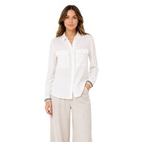 Damenbluse Le Temps des Cerises Weiß Locker Lang XS