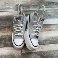 New Converse Chuck Taylor All Star Platform Sneakers Size US 6 UK 4 Wolf Grey