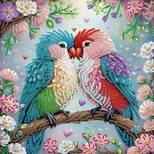 Two Birds Special Shape 5D Diamond Art Painting Kits for Adults 12 x 12inch