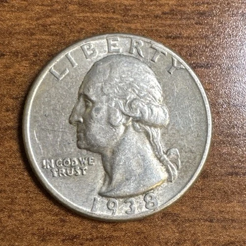 1938 Washington Silver Quarter XF-AU