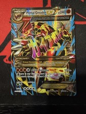 2015 POKEMON XY PRIMAL CLASH PRIMAL GROUDON EX #151/160 FULL ART HOLO CLEAN