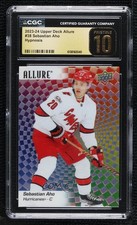 2023-24 Upper Deck Allure Hypnosis Sebastian Aho #38 CGC 10 Pristine 04e2