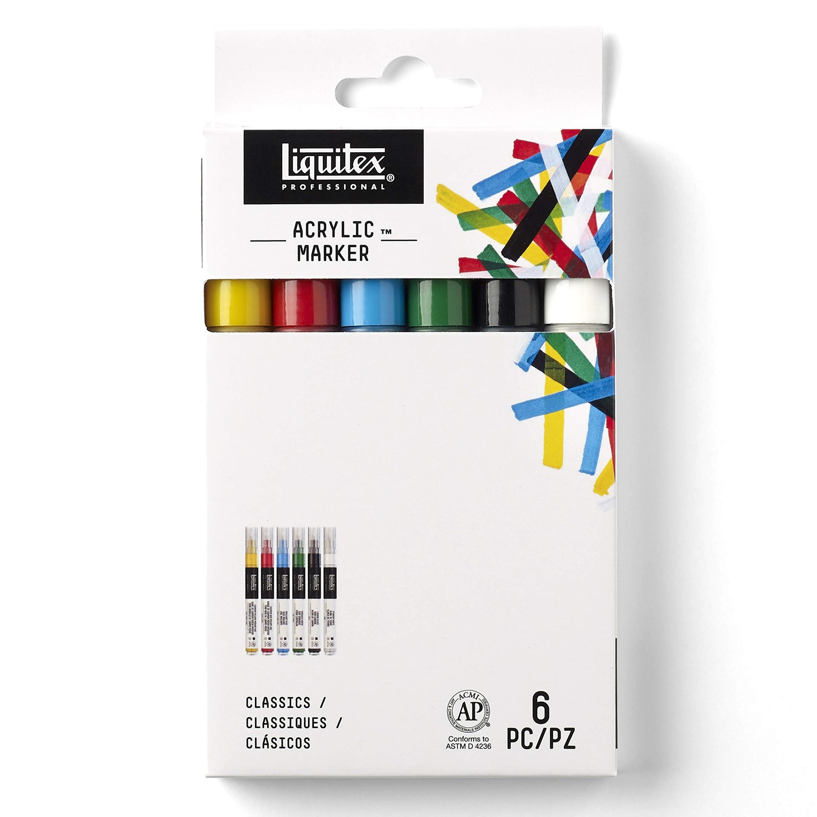 Liquitex Professional Paint Marker Set, 6 Piece, Classics Gr