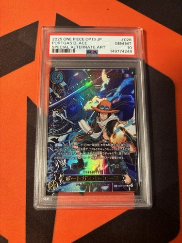 PSA 10 Portgas D. ace SP op13 (eb02-028) Japanese One Piece