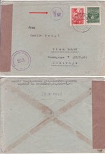 Österreich 1948 Brief Jugoslawien nach Wien vom x. 4.1948 Zensur + Nebenstempel