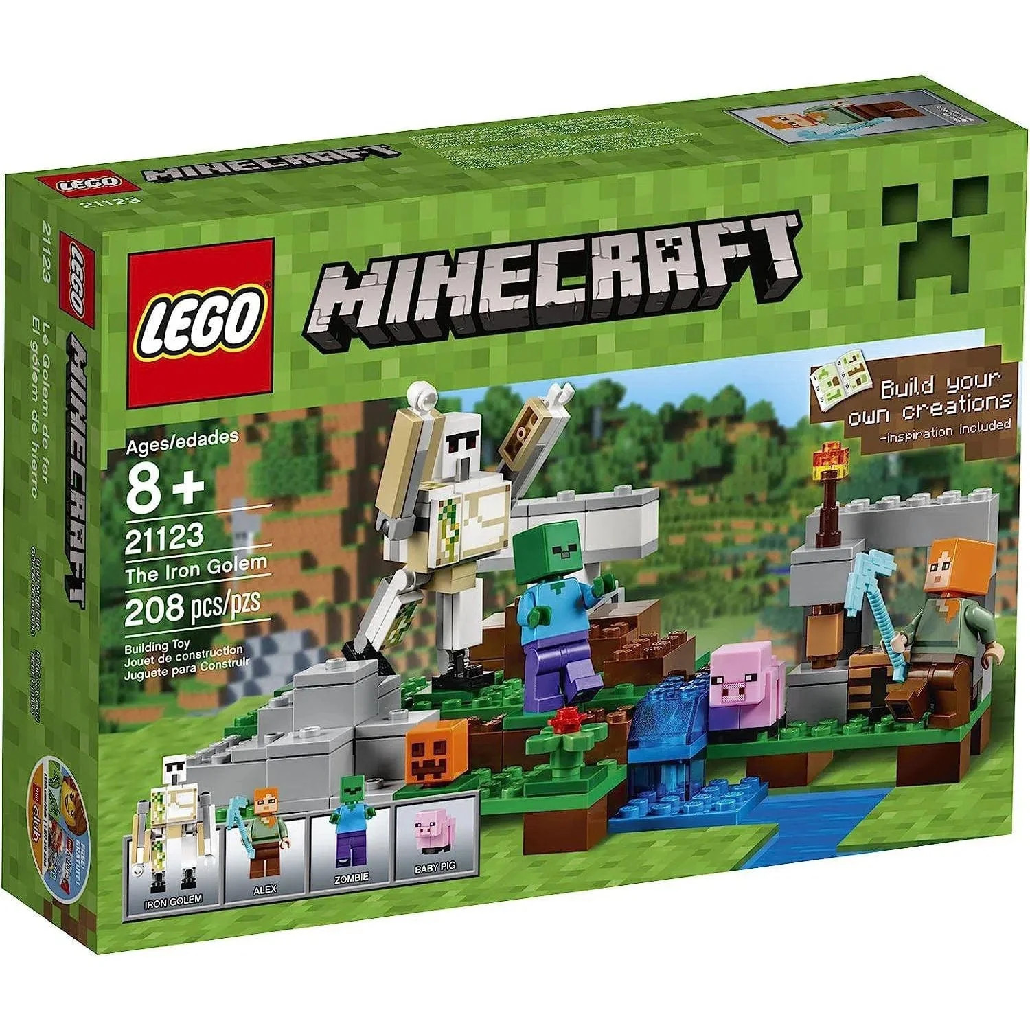 Build Your Own Minecraft Iron Golem LEGO Set 21123