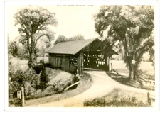 Covered Bridge Combs Branch Sugar River Newport Sullivan Co New Hampshire photo