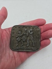 LC03146 VINTAGE 1976 SPIRIT OF '76 ARTWORK USA PATRIOTIC BELT BUCKLE