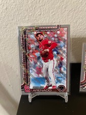 2025 Topps Holiday Nolan Arenado Silver Glitter #H132 St. Louis Cardinals