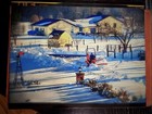 Snowbound Plowing Print Woodstock Shenadoah Virginia Bright Sun and Long Shadows — photo 1