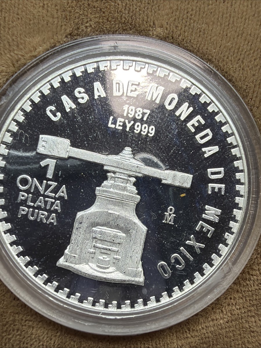 Vintage RARE 1987 MEXICO GOLD & SILVER PROOF SET 200th Ann. US